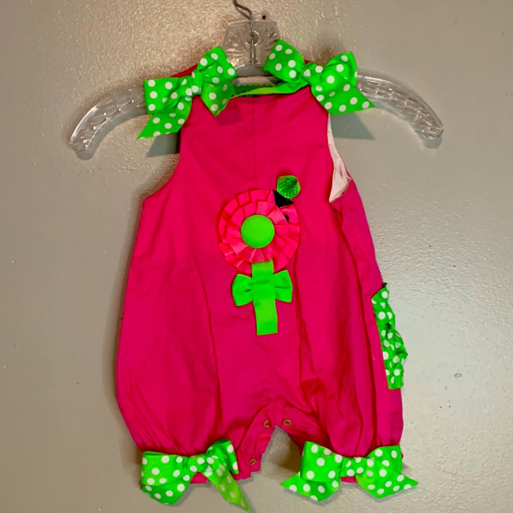 Little Sprout Mud Pue girls jumper NWOT size 3/6 months 100% cotton.